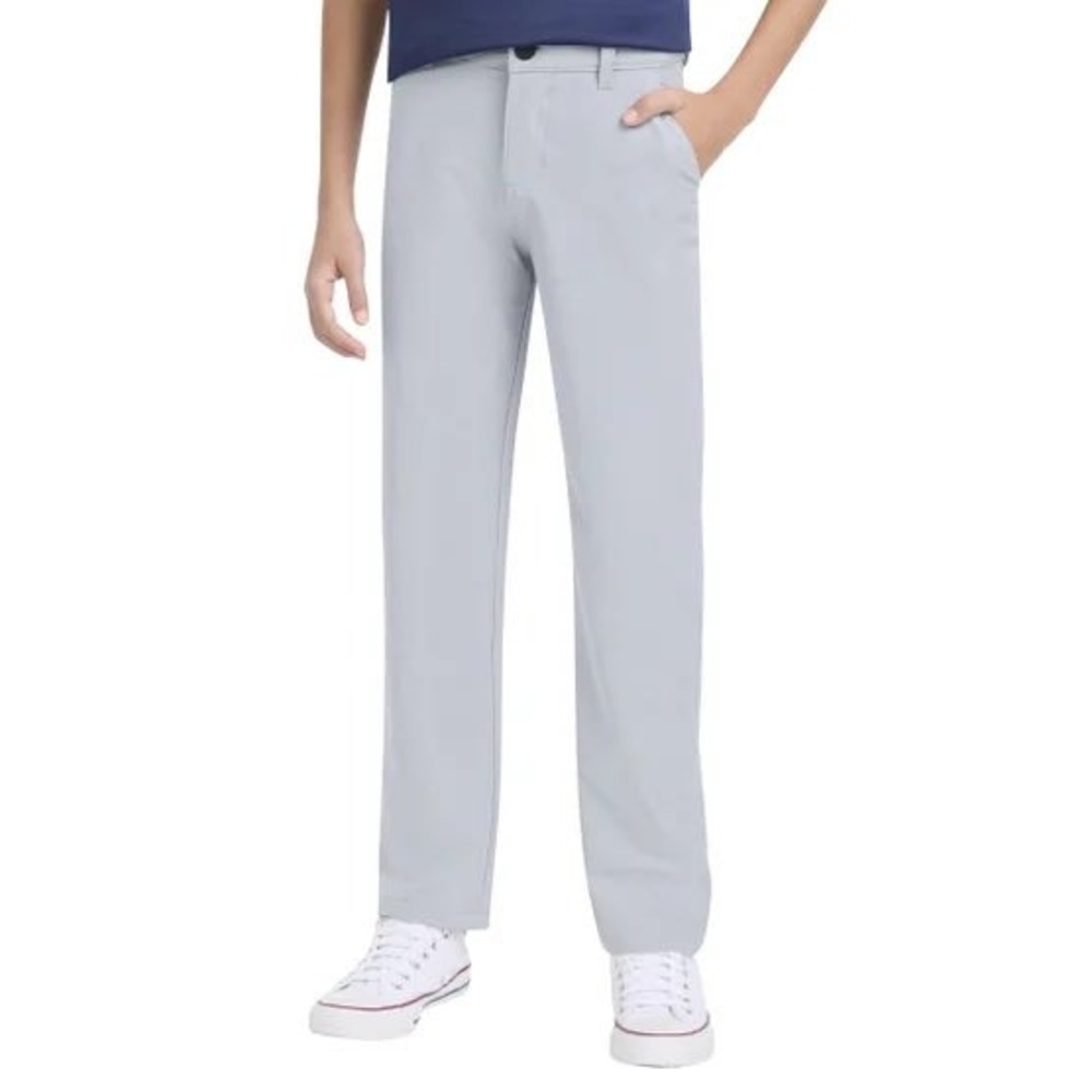 NWT Hurley Boys Youth Performance Chino Pants Light Grey Stretch Size XS 5/6